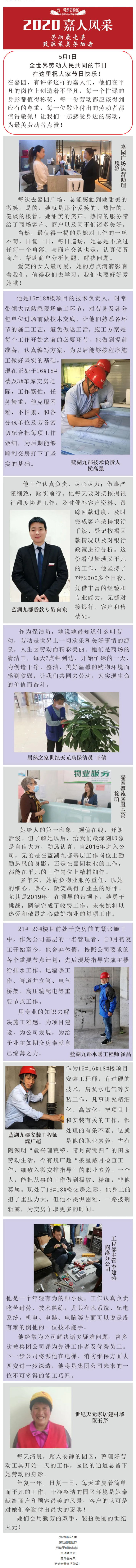 嘉园集团丨致敬最美劳动者(图1)